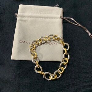David Yurman Two-Tone Gold and Silver Bracelet